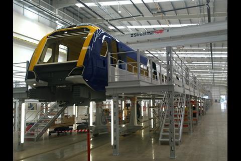 The first three bodyshells for Class 195 DMUs to be assembled for Northern at CAF’s new UK factory have been delivered to the site at Newport in South Wales.